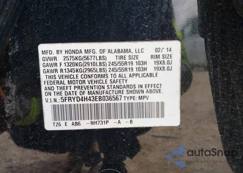 2014 Acura Mdx Technology Package z USA, uszkodzony, nr VIN 5FRYD4H43EB036567